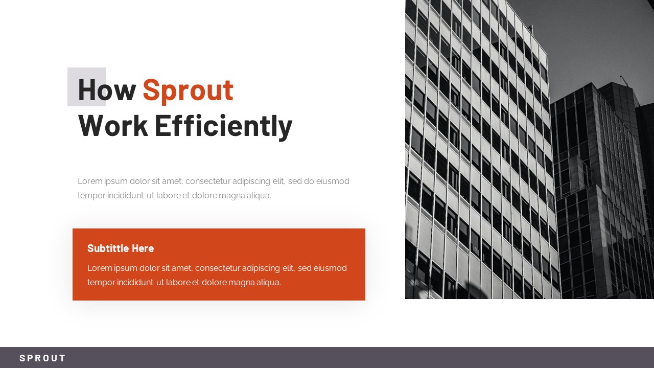 Sprout - Business Keynote Presentation Template, Presentation Templates