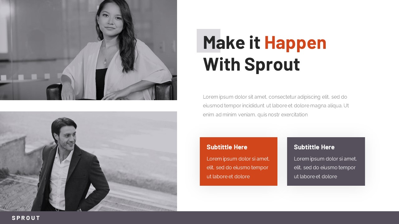 Sprout - Business Keynote Presentation Template, Presentation Templates