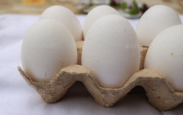 White eggs - Stock Photo - Images