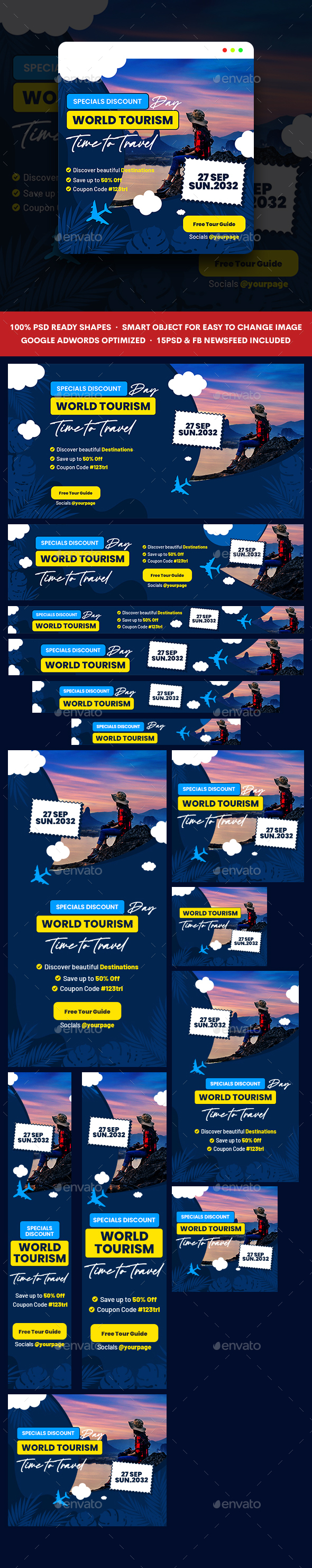 World Tourism Day Banners Ad