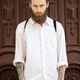 Portrait of tattooed hipster with long beard - PhotoDune Item for Sale