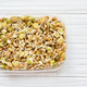 Healthy diet and vegetarian food. Mix of fresh sprouts on white background. macrobiotic food - PhotoDune Item for Sale