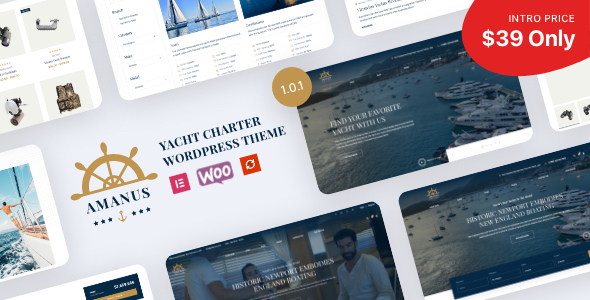 Amanus - Boat, Yacht Charter WordPress Theme