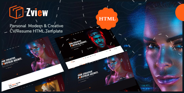 Zview - Personal Modern & Creative CV/Resume HTML Template