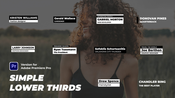 Simple Lower Thirds | Premiere Pro