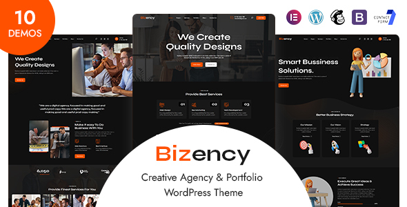 Bizency – Creative Agency & Portfolio WordPress Theme