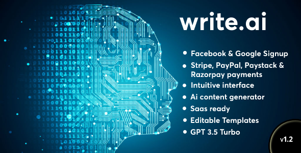 Write.ai  AI Content Generation Tool (SAAS)