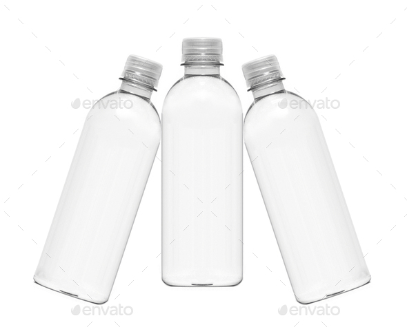 water bottles isolated on white background Stock Photo by ozaiachin