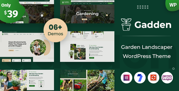 Gadden - Garden Landscaper WordPress Theme