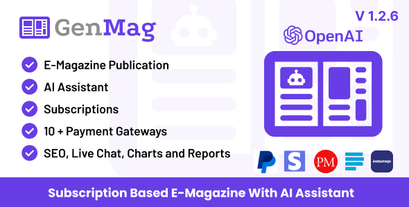 GenMag  EMagazine with AI Assistant