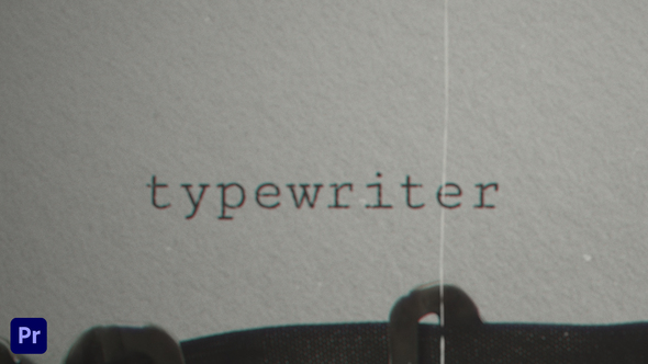 Typewriter | Premiere Pro Template