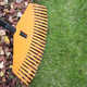 Rake and leaves in autumn with copy space - PhotoDune Item for Sale