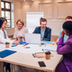Multiracial business group of people having a meeting in an office - PhotoDune Item for Sale