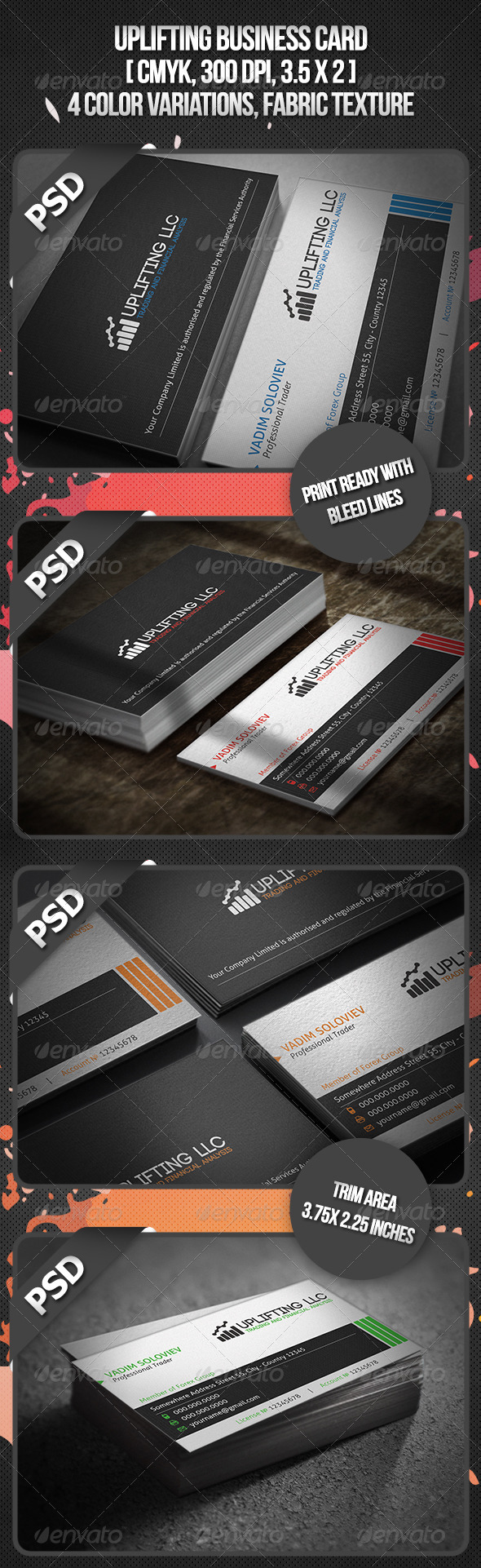 Uplifting Business Card - Business Cards Print Templates