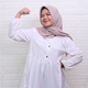 Young muslim woman gesturing strong hand facing ramadan fasting - PhotoDune Item for Sale