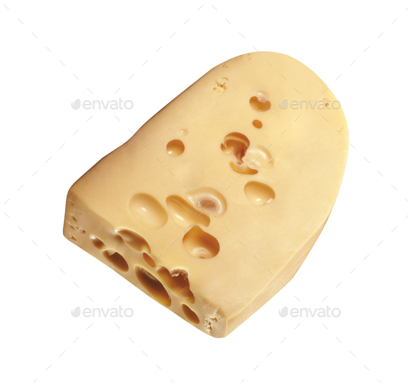 cheese isolated on white background - Stock Photo - Images