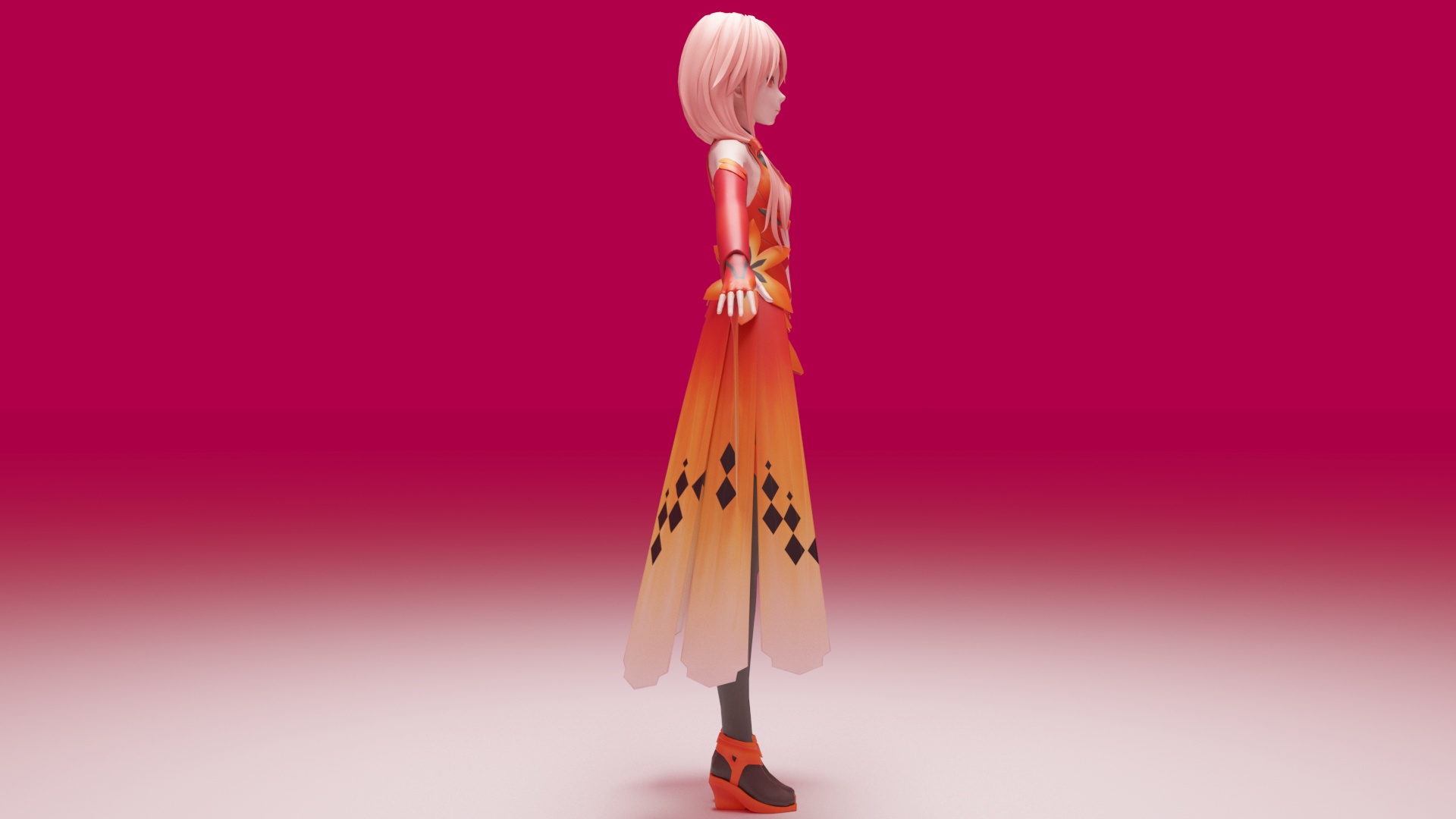 Yuzuriha Inori - Guilty Crown 3D model