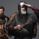 Three viking from past with axes against gray background - PhotoDune Item for Sale