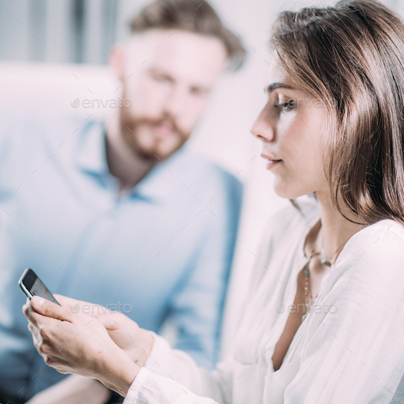 Workplace Bullying. Male Boss Humiliates New Female Employee - Stock Photo - Images