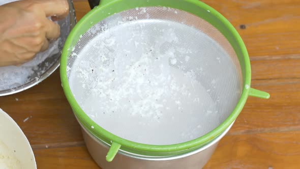 Press Coconut Meat To Get Cream