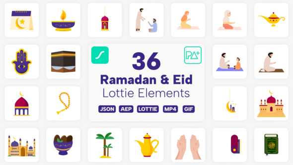 Ramadan & Eid Lottie Elements