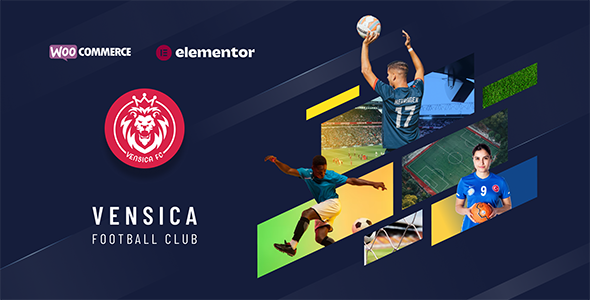 Vensica – Football Club Manager Elementor Theme
