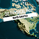 3D Physical Map - North America FCP - VideoHive Item for Sale