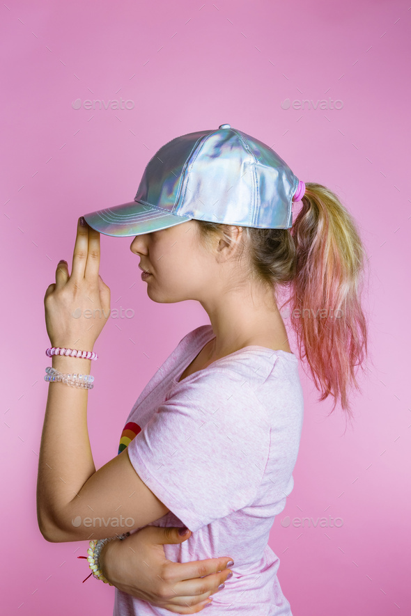 Woman In Pin-up Style Posing On Studio by Westend61