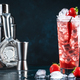 Oldboy alcoholic cocktail drink with vodka, grapefruit juice, strawberries, sugar, cinnamon - PhotoDune Item for Sale