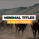 Minimal Titles | FCPX &amp; Apple Motion - VideoHive Item for Sale