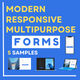 Modern Multipurpose Forms - Responsive Login, Register, and Contact HTML CSS Forms