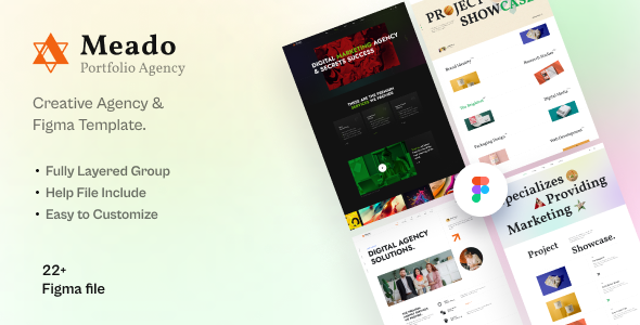 Meado - Creative Portfolio & Agency Figma Template