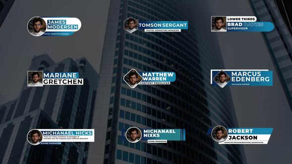 Lower Thirds | After Effects Titles template preview