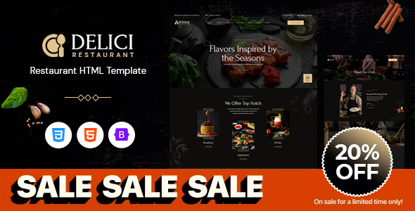Special DELICI - Restaurant HTML Template