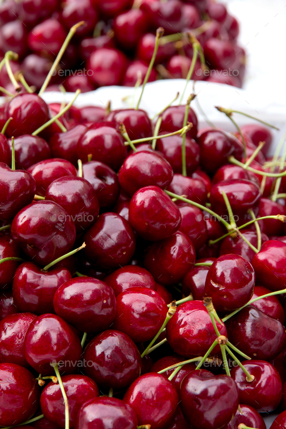 Fresh cherries - Stock Photo - Images