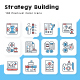 Strategy Building Minimal Color Icons