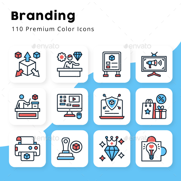 Branding Minimal Color Icons