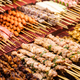 Grilled Skewered meat at street market - PhotoDune Item for Sale