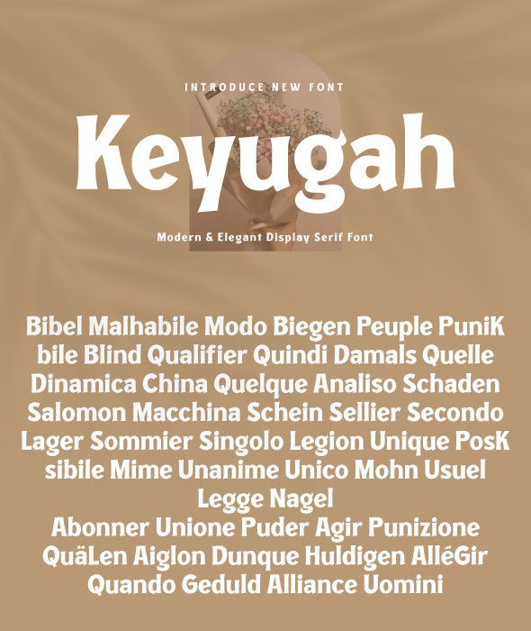 Keyugah – Serif Font