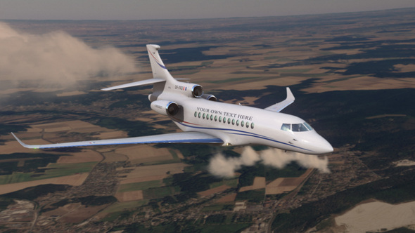 Your Business Jet Airlines Video Displays template preview