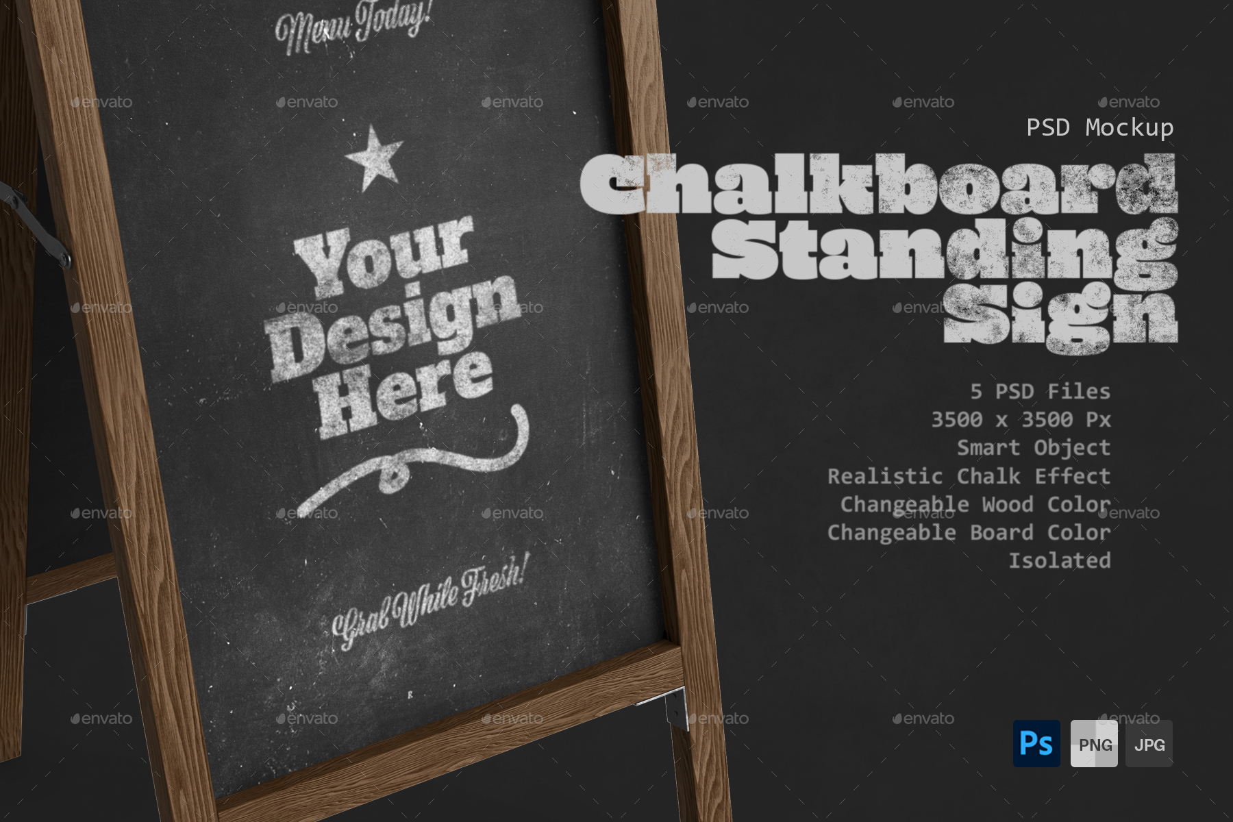 Chalkboard psd sale