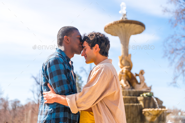 Cute Couple Kissing Park On Sunny Stock Photo 470063909 | Shutterstock