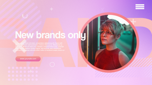 Clean Promo Video Displays template preview