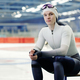Young professional in short track speed skating in sports uniform - PhotoDune Item for Sale