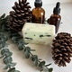 Spa time with essential oil, massage soap with eucalyptus and pine cones - PhotoDune Item for Sale