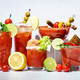 Bloody Mary, Joseph, Caesar and other red cocktails set with tomato juice, vodka, - PhotoDune Item for Sale