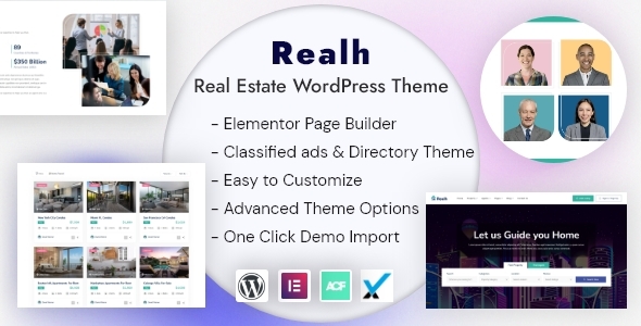 Realh – Housing & Real Estate Business WordPress Theme
