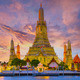 Wat Arun temple Bangkok during sunset in Thailand - PhotoDune Item for Sale
