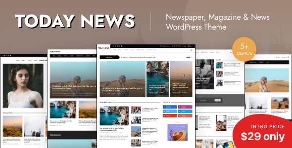 Today News – Blog & Magazine WordPress Theme