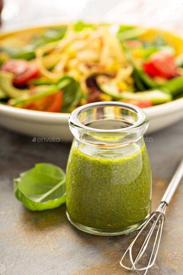 Healthy green goddess salad dressing Stock Photo by fahrwasser PhotoDune